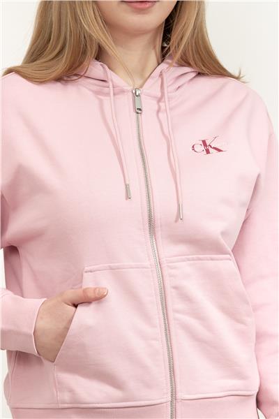 Calvin Klein Monologo French Terry Fz Bf Kadın Kapüşonlu Sweatshirt