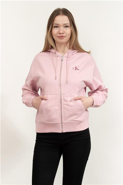 Calvin Klein Monologo French Terry Fz Bf Kadın Kapüşonlu Sweatshirt