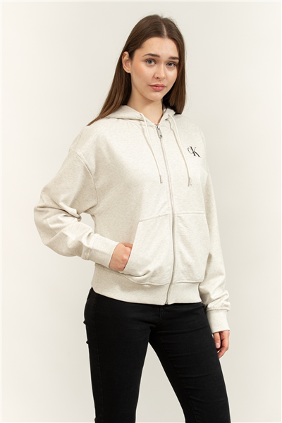 Calvin Klein Monologo French Terry Fz Bf Kadın Kapüşonlu Sweatshirt