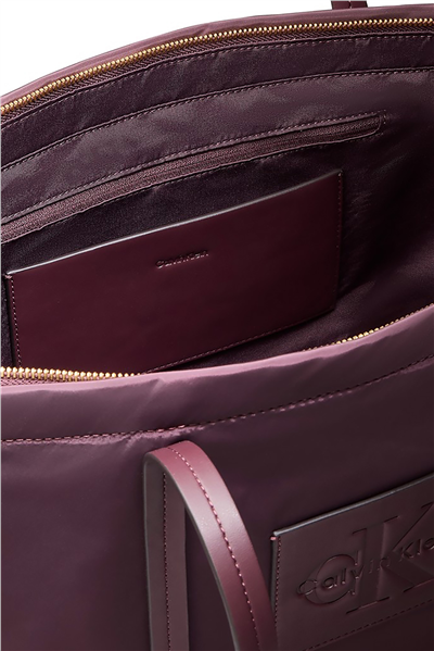 Calvin Klein Nylon Medium Tote Kadın Mini Omuz Çantası Siyah