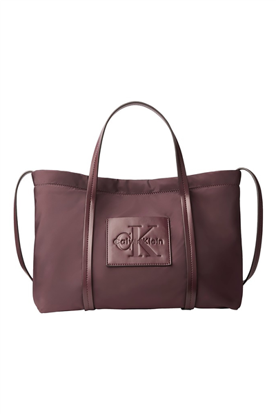 Calvin Klein Nylon Small Tote Crossbody Kadın Mini Omuz Çantası Siyah
