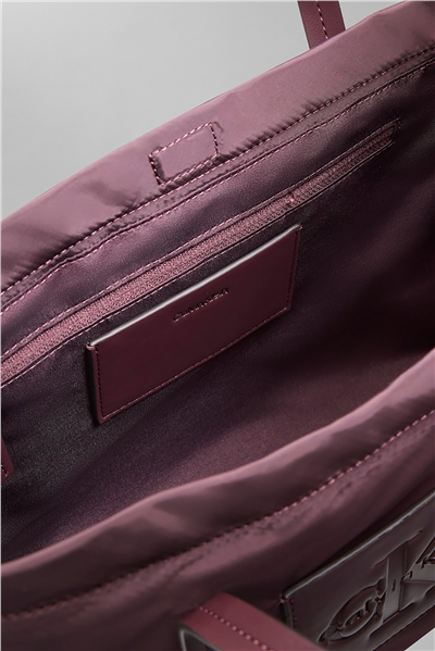 Calvin Klein Nylon Small Tote Crossbody Kadın Mini Omuz Çantası Siyah