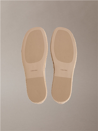 Calvin Klein Oblique Espadrille A Kadın Espadril Bej