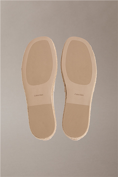 Calvin Klein Oblique Espadrille A Kadın Espadril Bej