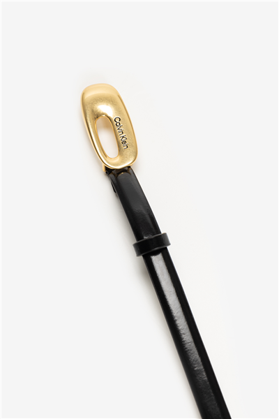 Calvin Klein Oval Buckle Shiny Strap 15MM Kadın Kemer