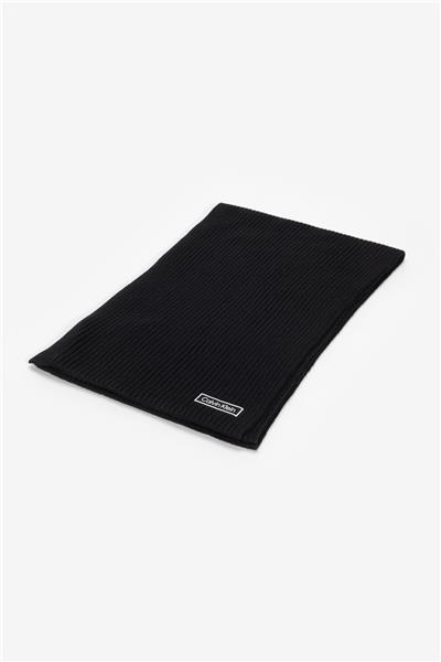 Calvin Klein Patch Chunky Rib Cotton Erkek Atkı