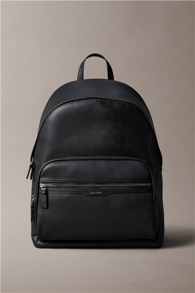 Calvin Klein Perforated Backpack Erkek Sırt Çantası Siyah