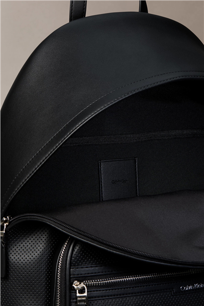 Calvin Klein Perforated Backpack Erkek Sırt Çantası Siyah