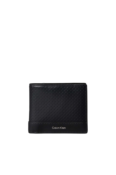 Calvin Klein Perforated Billfold Erkek Cüzdan Siyah