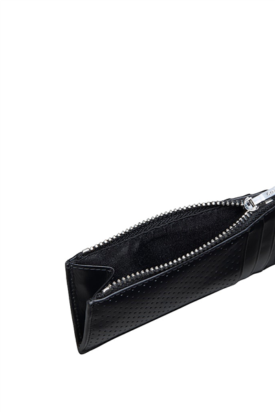 Calvin Klein Perforated N/S Zip Cardholder Erkek Kartlık Siyah