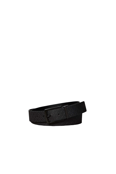 Calvin Klein Pin Buckle Rbr Aop 35Mm Adj/Rev Erkek Kemer Siyah
