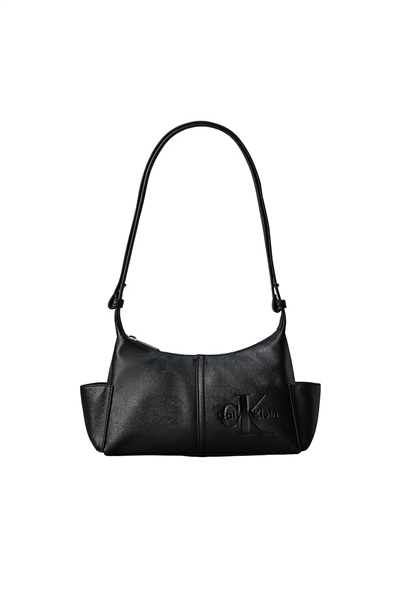Calvin Klein Pockets Monologo Crossbody Kadın Omuz Çantası Siyah
