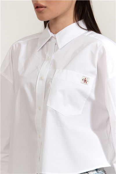 Calvin Klein Poplin Cropped Shirt Kadın Gömlek