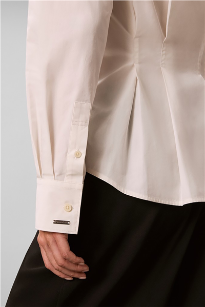 Calvin Klein Poplin Fitted Shirt Kadın Gömlek Beyaz