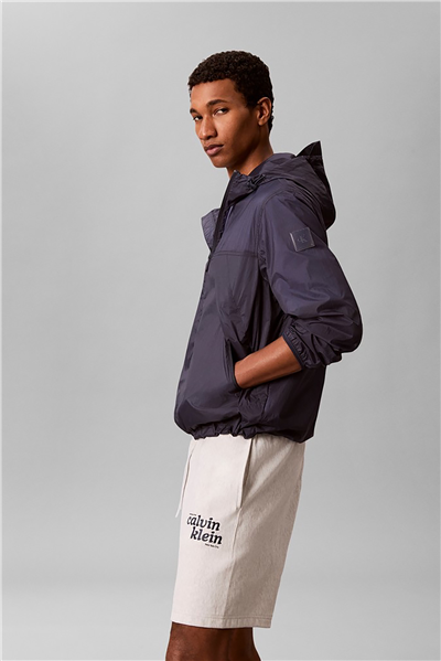 Calvin Klein Premium Terry Graphic Short Erkek Şort Beyaz