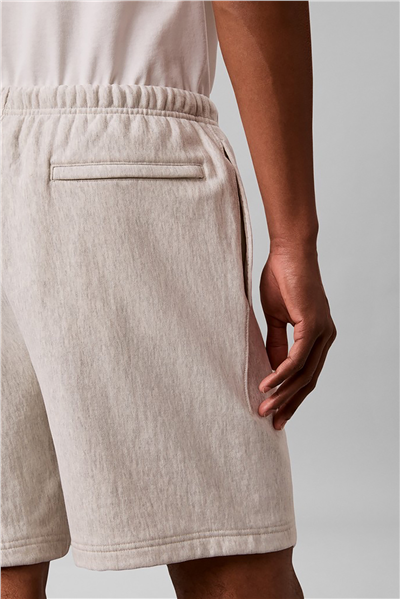 Calvin Klein Premium Terry Graphic Short Erkek Şort Beyaz