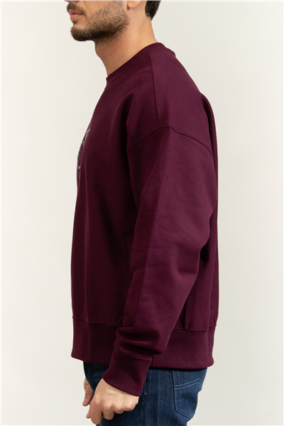 Calvin Klein Premium Tri-Color Monologo Cn Sw Erkek Bisiklet Yaka Sweatshirt