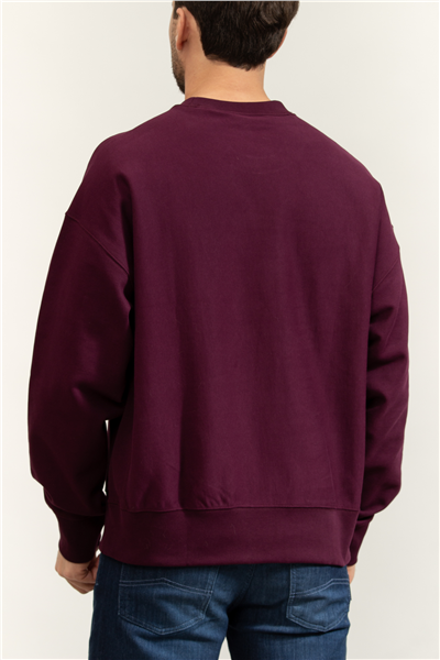 Calvin Klein Premium Tri-Color Monologo Cn Sw Erkek Bisiklet Yaka Sweatshirt