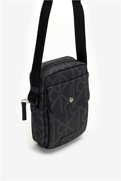 Calvin Klein Printed Emblem Aop Nylon Slim Re Erkek Reporter Çanta