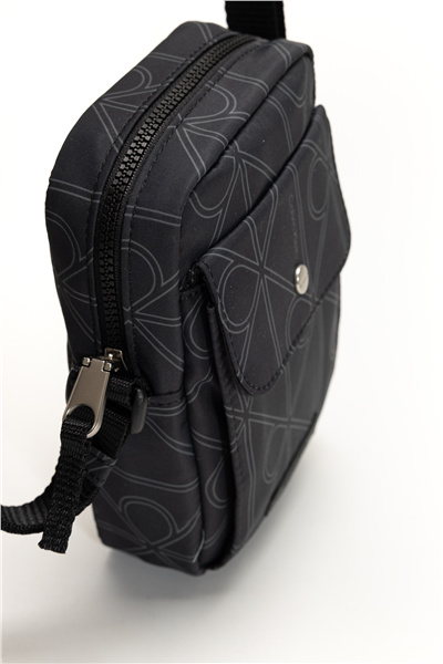 Calvin Klein Printed Emblem Aop Nylon Slim Re Erkek Reporter Çanta