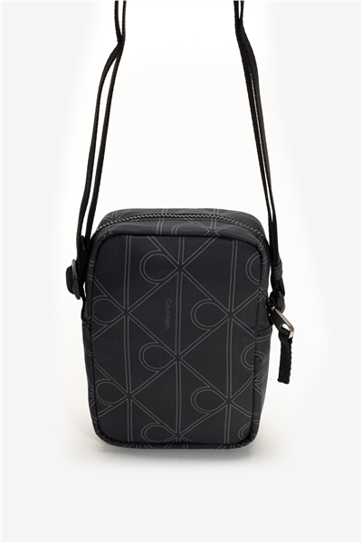 Calvin Klein Printed Emblem Aop Nylon Slim Re Erkek Reporter Çanta