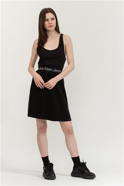 Calvin Klein Racerback Logo Elastic Kadın Elbise
