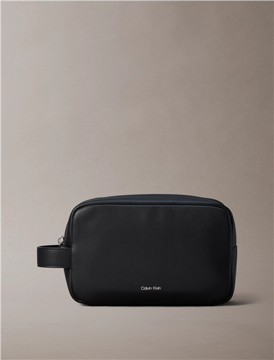 Calvin Klein Raised Dopp Kit Erkek El Çantası Siyah
