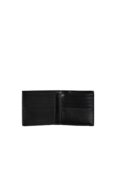 Calvin Klein Refined Emblem Mix Billfold Erkek Cüzdan Siyah