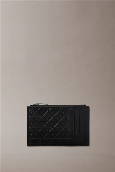 Calvin Klein Refined Emblem Mix N/S Zip Cardh Erkek Kartlık Siyah