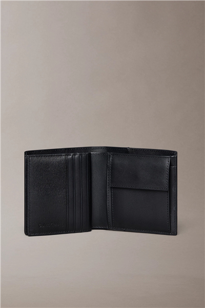 Calvin Klein Refined Mix Slim Trifold W Card Erkek Cüzdan Siyah