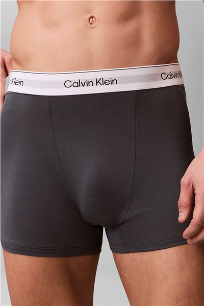 Calvin Klein Relaxed Fit Trunk 3PK Erkek 3lü Boxer Mavi