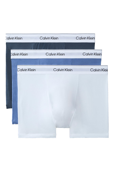 Calvin Klein Relaxed Fit Trunk 3PK Erkek 3lü Boxer Mavi