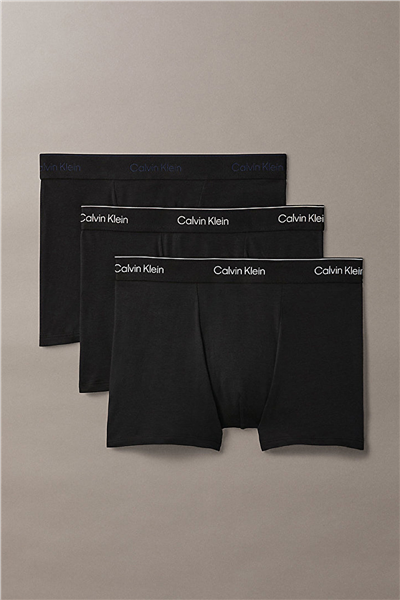 Calvin Klein Relaxed Fit Trunk 3PK Erkek 3lü Boxer Siyah