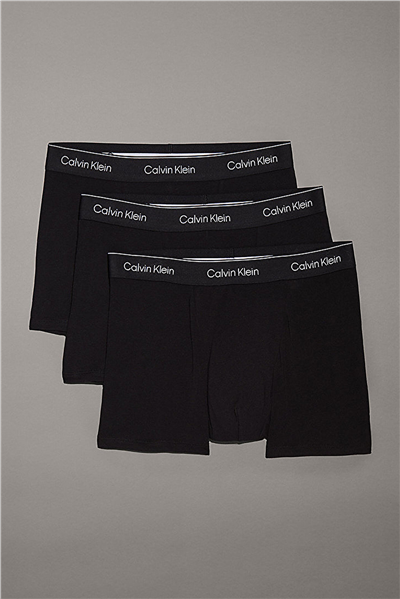 Calvin Klein Relaxed Fit Trunk 3PK Erkek 3lü Boxer Siyah