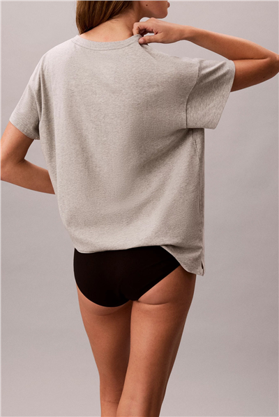Calvin Klein Relaxed Tee Kadın Pijama Üstü Gri