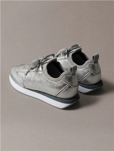 Calvin Klein Retro Runner Metallic Kadın Sneaker Gri