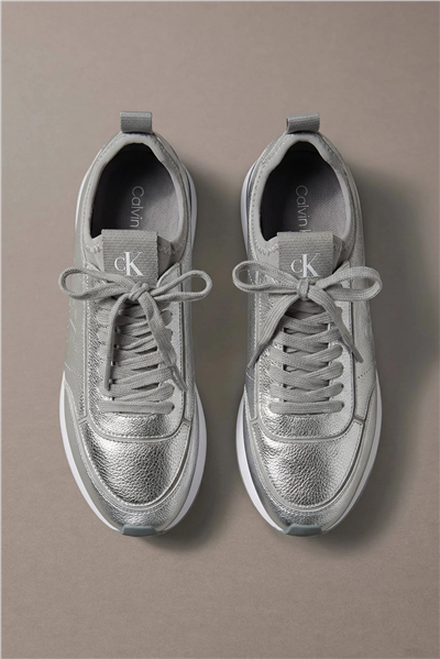 Calvin Klein Retro Runner Metallic Kadın Sneaker Gri
