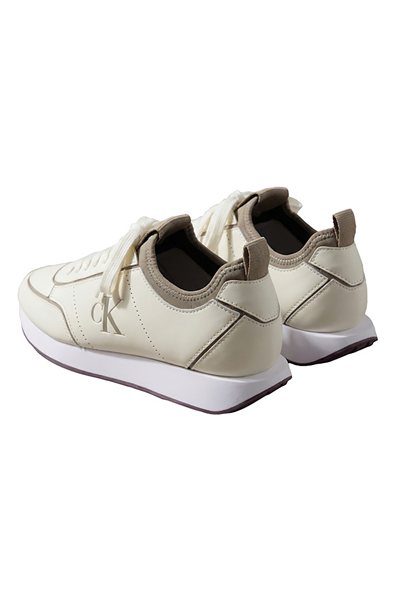 Calvin Klein Retro Runner Sock Panl Lth Neo Kadın Sneaker Beyaz