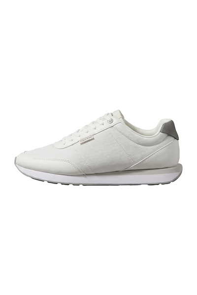 Calvin Klein Retro Runner T Lth Aop Ny Erkek Sneaker Beyaz