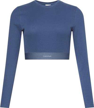 Calvin Klein Rib Cropped Ls Top Kadın Pijama Üstü