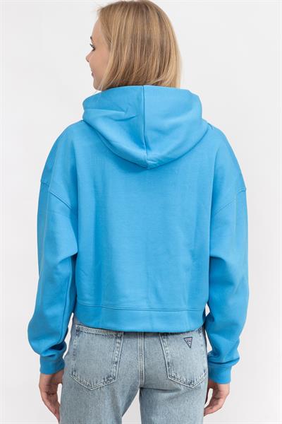 Calvin Klein Rib insert interlock Hoodie Kadın Kapüşonlu Sweatshirt