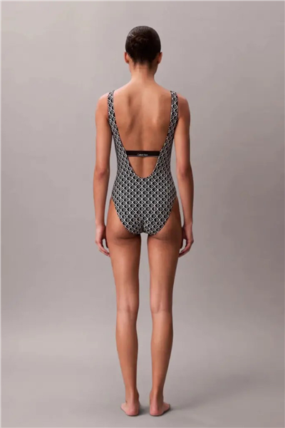Calvin Klein Scoop Back Kadın Mayo Siyah