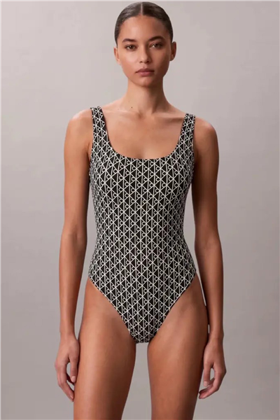Calvin Klein Scoop Back Kadın Mayo Siyah