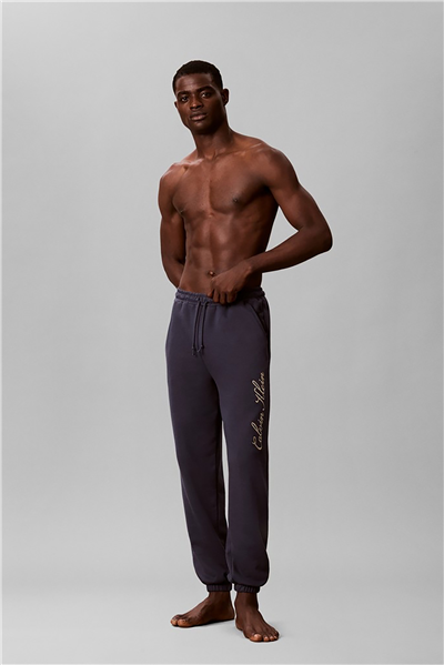 Calvin Klein Script Jogger Erkek Pijama Altı Mavi