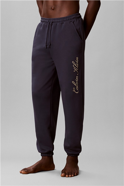 Calvin Klein Script Jogger Erkek Pijama Altı Mavi