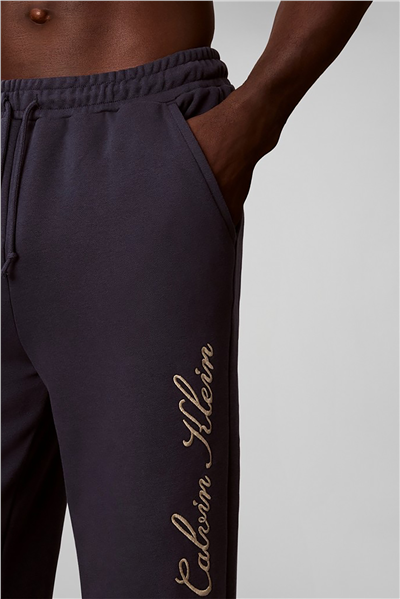 Calvin Klein Script Jogger Erkek Pijama Altı Mavi