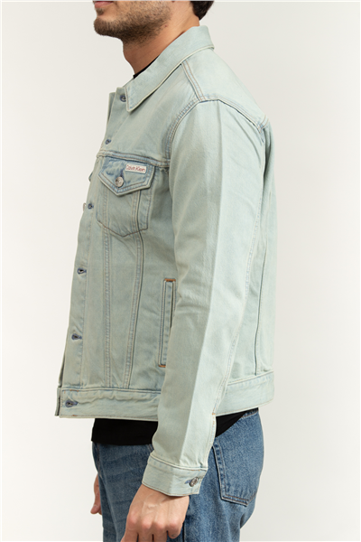 Calvin Klein Seaglass Classic Trucker Erkek Kot Mont