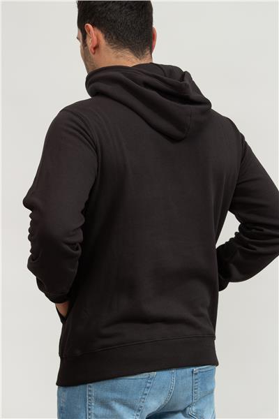 Calvin Klein Seasonal Monologo Regular Hoodie Erkek Kapüşonlu Sweatshirt