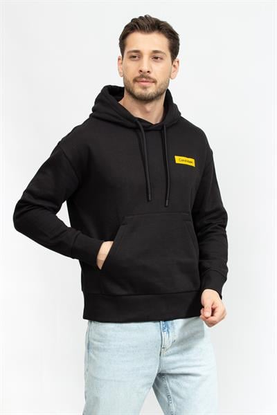 Calvin Klein Sense Layer Back Graphic Erkek Kapüşonlu Sweatshirt