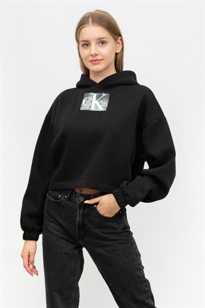 Calvin Klein Sequin Kadın Kapüşonlu Sweatshirt